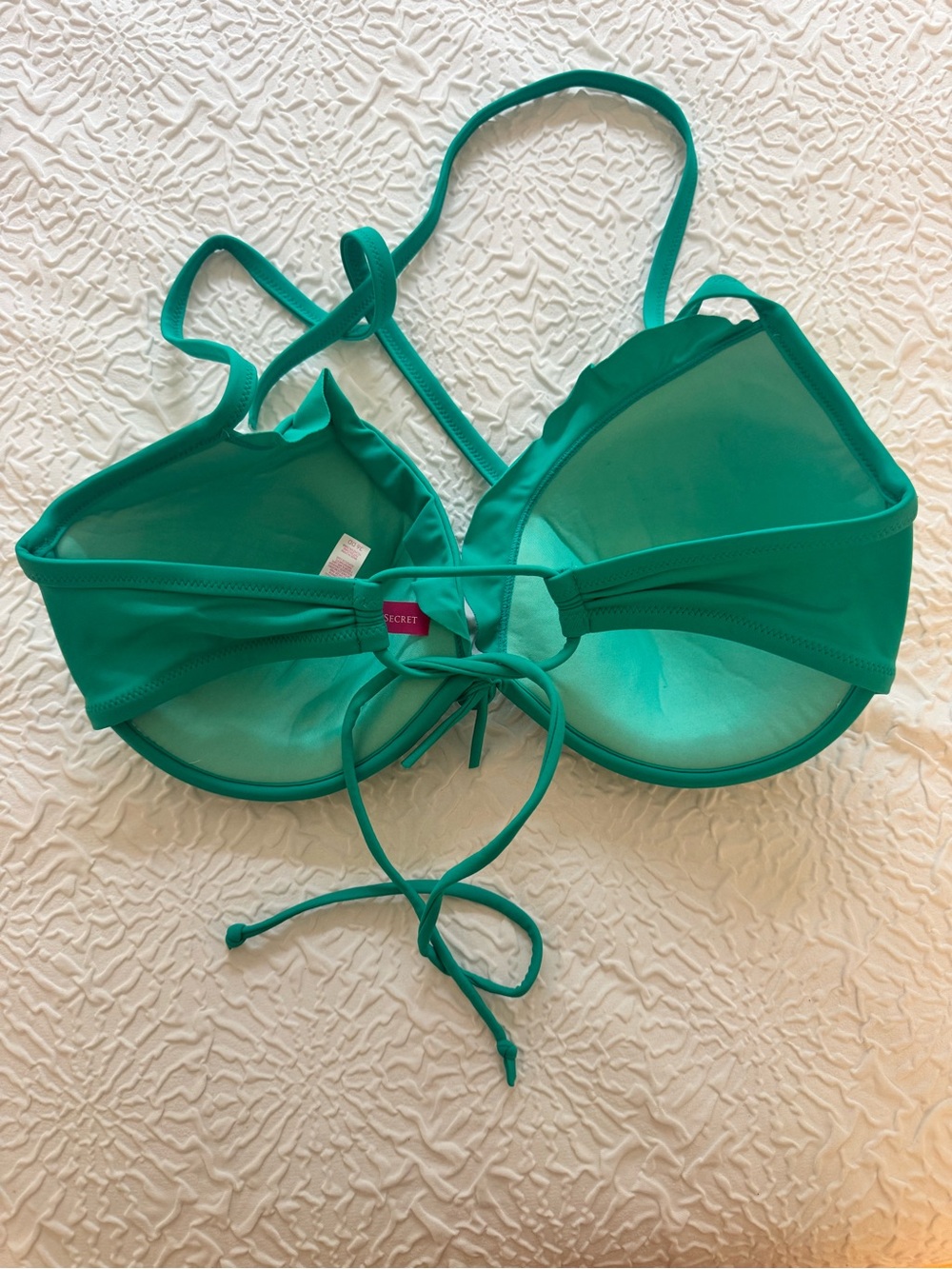 Victoria’s Secret Underwire Push-Up Swim Top Green 36DD - Picture 3 of 6